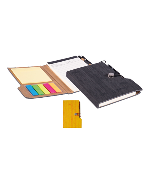 Libreta de biocuero texturizado